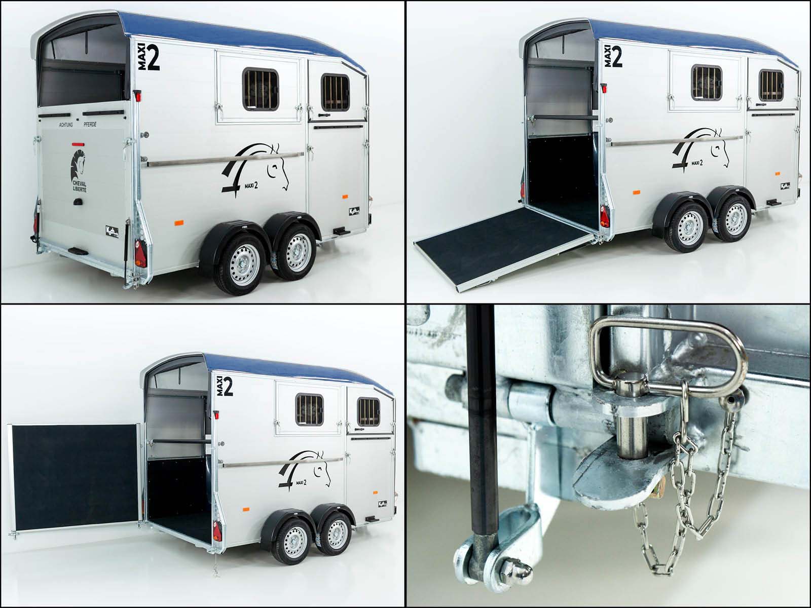 Cheval Liberte Pferdeanhänger MAXI 2|grau – Bild 6