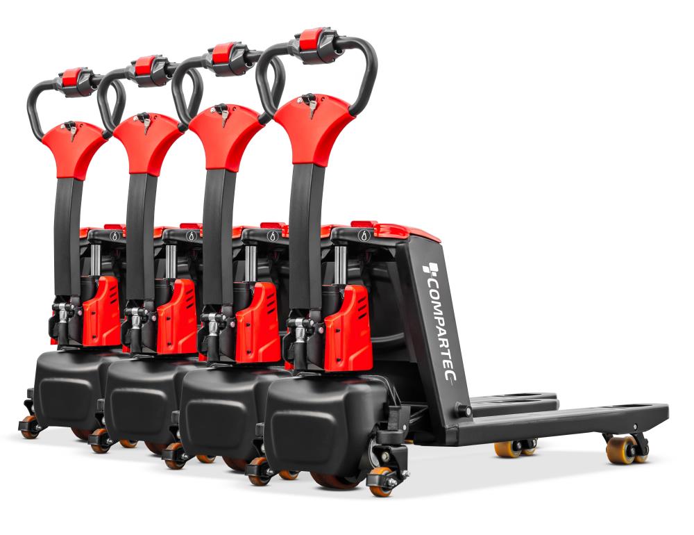 Paketpreis: Elektrohubwagen "ForkLion Pro" – 1500 kg, Stützräder